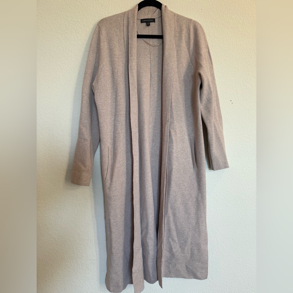 Banana Republic Women's Beige Long Cardigan